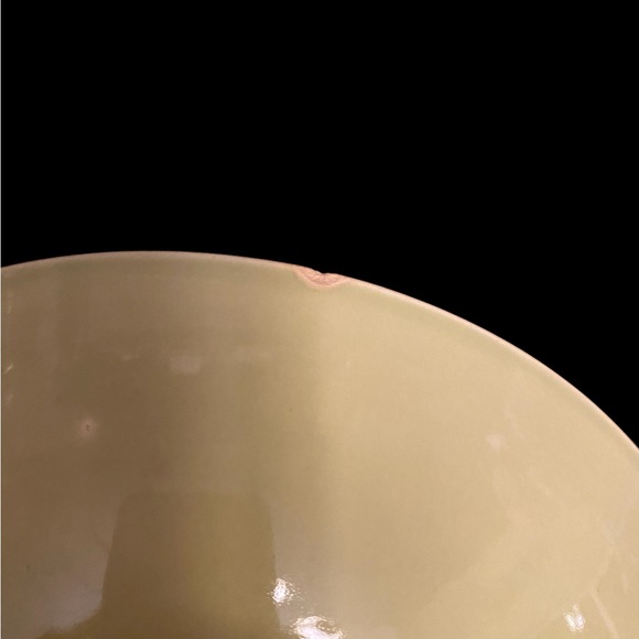 Vintage serving bowl “Ranchstyle by Salem”  lime yellow 9” EVC - Picture 3 of 4